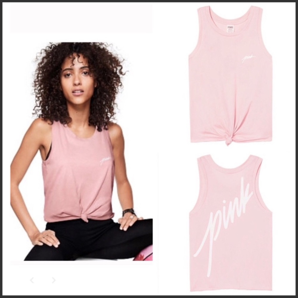 VS PINK TWIST KNOT TANK TOP
